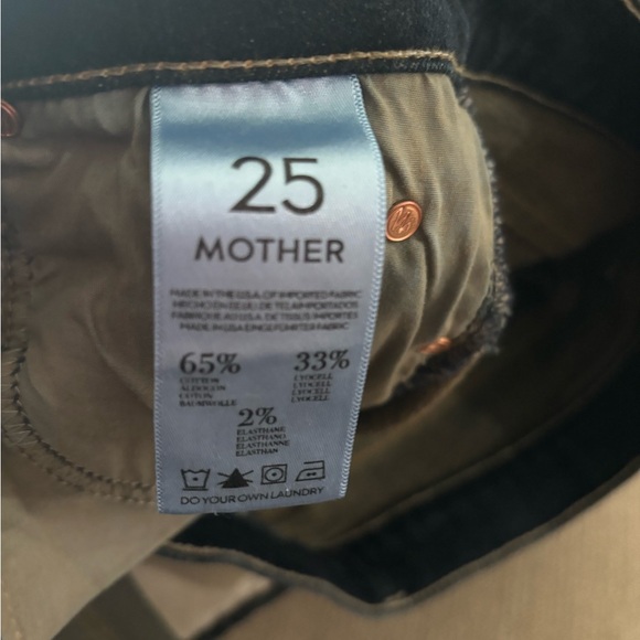 MOTHER The Runaway Skinny Flare Raw Hem Jeans In Wash Jaded - Picture 6 of 7